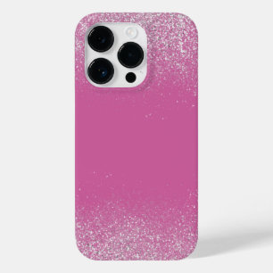 銀粉とピンクの電話ケース Case-Mate iPhone 14 PROケース