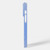 銀粉と青い電話ケース Case-Mate iPhoneケース (裏面 / 左)