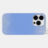 銀粉と青い電話ケース Case-Mate iPhoneケース (裏面 (横))