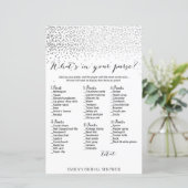 銀紙吹雪ブライダルシャワーゲーム印刷 (スタンド正面)