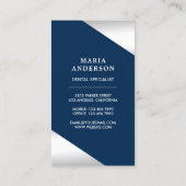 銀紙吹雪銀歯歯科診療歯科医 名刺 (裏面)