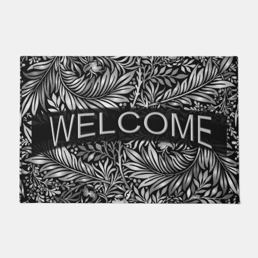 銀素晴らしシダ ドアマット (正面)