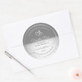 銀素晴らし海製品包装ラベル ラウンドシール (封筒)