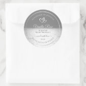 銀素晴らし海製品包装ラベル ラウンドシール (バッグ)