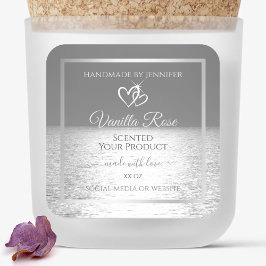 銀素晴らし灰色海製品パッケージラベル スクエアシール