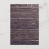 銀素朴と紫のフローラの結婚詳細Enc エンクロージャーカード (裏面)