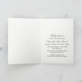 銀素朴樺の木ツリーベビーシャワー招待状 招待状 (内部)