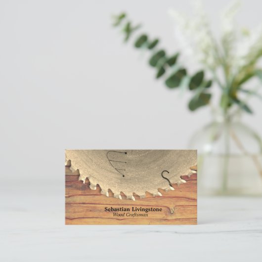 銀素朴製丸鋸業 名刺 (スタンド正面)