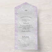 銀紫の蝶は輝結婚く オールインワン招待状 (内側)