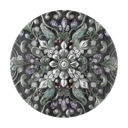 銀紫色の化粧板 カッティングボード (正面)