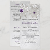 銀紫雪の冬の結婚式 プログラム (正面/裏面)