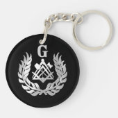 銀組積記号 キーホルダー (裏面)