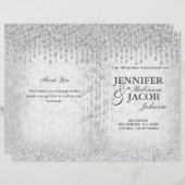 銀結婚式 プログラムグリッター (正面/裏面)