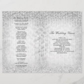 銀結婚式 プログラムグリッター (裏面)