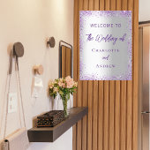 銀結婚紫の輝きは歓迎する ポスター