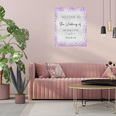 銀結婚紫の輝きは歓迎する ポスター