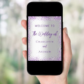 銀結婚紫の輝きは歓迎する ポスター