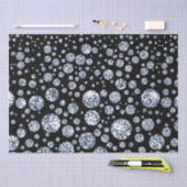 銀結晶金属ブラック 薄葉紙 (クラフト)