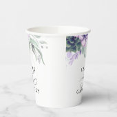 銀緑のエレガント肉モダン結婚質 紙コップ (左)