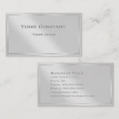 銀縁どミニマル企業の名刺 名刺 (正面/裏面)