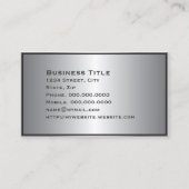 銀縁ど輝企業の名刺 名刺 (裏面)