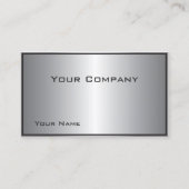 銀縁ど輝企業の名刺 名刺 (正面)