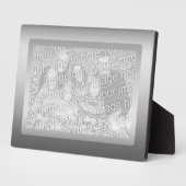 銀縁ど フォトプラーク (側面)