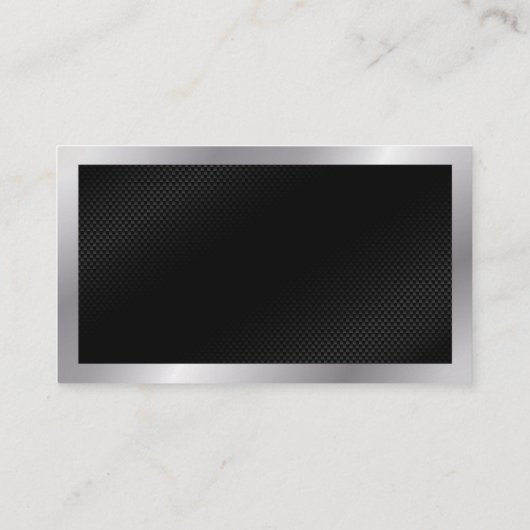 銀縁ど |黒のパターン 名刺 (裏面)
