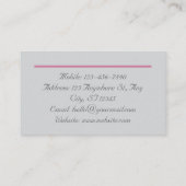 銀美しいスキンケア 名刺 (裏面)