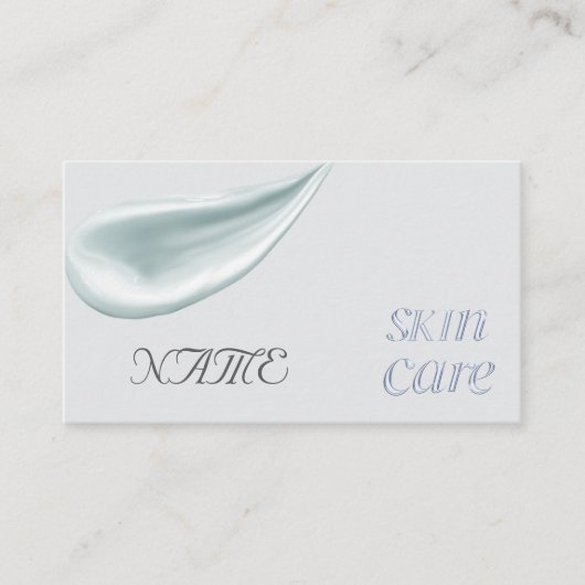 銀美しいスキンケア 名刺 (正面)