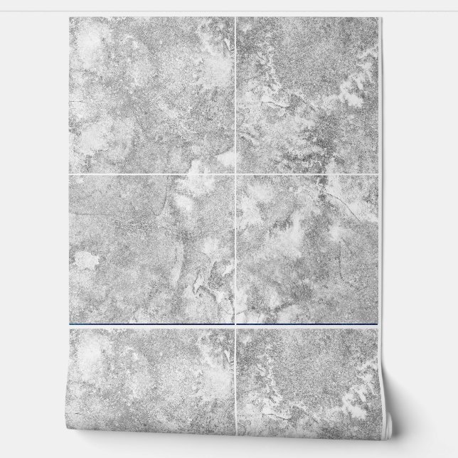 銀航海の灰色の水の色のタフェイクイル 壁紙 (ほどく)