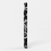 銀色のエネルギー渦巻き Case-Mate iPhoneケース (裏面/右)