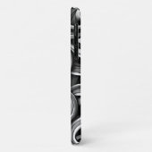 銀色のエネルギー渦巻き Case-Mate iPhoneケース (裏面/左)