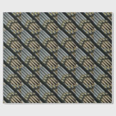 銀色のオルガン管の紙 ラッピングペーパー (フラット)