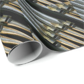 銀色のオルガン管の紙 ラッピングペーパー (ロールコーナー)