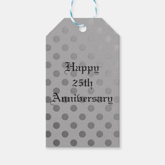 銀色のギフトタグ ギフトタグ (正面)