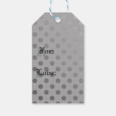 銀色のギフトタグ ギフトタグ (裏面)