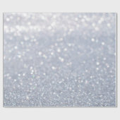 銀色のグリッター抽象芸術 ラッピングペーパー (フラット)
