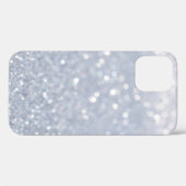 銀色のグリッター抽象芸術 Case-Mate iPhoneケース (裏面 (横))