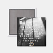 銀色のシャドウ磁石 マグネット (正面/裏面)