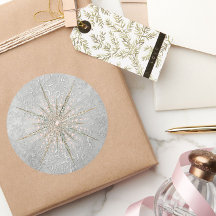 銀色のスノーフレークピンクエレガントヴィンテージ冬