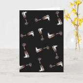 銀色のスプール西洋のグリーティングカード カード (黄色い花)