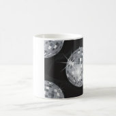 銀色のディスコ・ボール コーヒーマグカップ (中央)