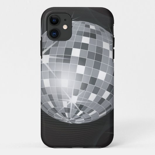 銀色のディスコ・ボール Case-Mate iPhoneケース (裏面)