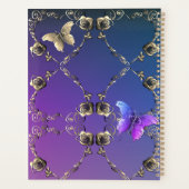 銀色のバラ（名前あり） プランナー手帳 (裏面)