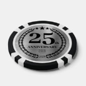 銀色のビジネス25周年記念 ポーカーチップ (シングル)
