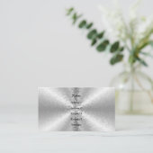 銀色のブロック、3D虹 名刺 (スタンド正面)