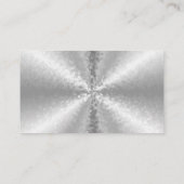 銀色のブロック、3D虹 名刺 (裏面)