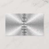 銀色のブロック、3D虹 名刺 (正面)