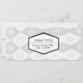 銀色のメタリック調の背景 招待状 (裏面)